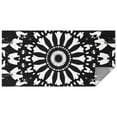 thumbnail image 1 of Black White Tie Dye Mandala Pattern Rectangle Tablecloth 60"x120",Waterproof Polyester Rectangle Table Cloth, Wipeable Spillproof Polyester Tablecloth for Dining, Camping, Indoor and Outdoor, 1 of 6