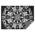 thumbnail image 1 of Black White Tie Dye Mandala Pattern Rectangle Tablecloth 60"x84",Waterproof Polyester Rectangle Table Cloth, Wipeable Spillproof Polyester Tablecloth for Dining, Camping, Indoor and Outdoor, 1 of 5