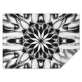 thumbnail image 1 of Black White Tie Dye Mandala Pattern Rectangle Tablecloth 60"x84",Waterproof Polyester Rectangle Table Cloth, Wipeable Spillproof Polyester Tablecloth for Dining, Camping, Indoor and Outdoor, 1 of 5