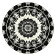 thumbnail image 1 of Black White Tie Dye Mandala Pattern Round Fitted Tablecloth with Elastic Edge,Dining Table Cover Waterproof,Outdoor Round Tablecloth for Camping,Dining,Indoor and Outdoor, 1 of 7