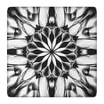 thumbnail image 1 of Black White Tie Dye Mandala Pattern Square Fitted Tablecloth with Elastic Edge,Square Table Cover,Washable Elastic Table Cover for Home Kitchen Party Decor 36"x36", 1 of 6