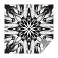 thumbnail image 1 of Black White Tie Dye Mandala Pattern Square Tablecloth,Waterproof Square Table Cover,Wipeable Spillproof Washable Table Cover for Home Kitchen Party Decor 42"X42"(107x107cm), 1 of 6