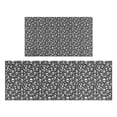thumbnail image 1 of Black White Tiny Skull Pattern Kitchen Rugs Sets Of 2,Anti Fatigue Kitchen Mat Rugs Non Slip Washable,Decorative Kitchen Floor Mats for Kitchen,Sink,Laundry,17"x30"+17"x47", 1 of 7