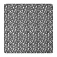 thumbnail image 1 of Black White Tiny Skull Pattern Square Fitted Tablecloth with Elastic Edge,Square Table Cover,Washable Elastic Table Cover for Home Kitchen Party Decor 36"x36", 1 of 6