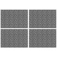 thumbnail image 1 of Black White Tiny Skull Pattern Summer Placemats Table Placemats Set Of 4-Linen Kitchen Washable Placemats Table Mats 11.8"x17.7" Non-Slip Heat Resistant, 1 of 6