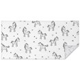 thumbnail image 1 of Black and White Unicorn Rectangle Tablecloth 60"x120",Waterproof Polyester Rectangle Table Cloth, Wipeable Spillproof Polyester Tablecloth for Dining, Camping, Indoor and Outdoor, 1 of 6