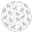 thumbnail image 1 of Black and White Unicorn Round Fitted Tablecloth with Elastic Edge,Dining Table Cover Waterproof,Outdoor Round Tablecloth for Camping,Dining,Indoor and Outdoor, 1 of 7
