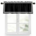 thumbnail image 1 of Black White Valances for Windows, 42 x 18in, Geometric Greek Key Bordered Abstract Art Rod Pocket Kitchen Valance Curtain Light Filtering Window Treatments for Living Room Bedroom, 1 Panel, 1 of 7