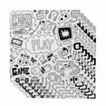 thumbnail image 1 of Black White Video Game Cloth Napkins, Console Computer Gaming Sketch Style Washable and Reusable Dinner Napkins Set of 6, Table Napkin for Kitchen Party Birthday Wedding Hotel Housewarming 20"x20", 1 of 8