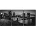 thumbnail image 1 of Black and White Wall Art Indianapolis City Skyline Pictures for Living Room Nightscape Canvas Paintings 3 Piece Artwork Room Decorations Giclee Framed Stretched Ready to Hang, 60" Wx28 H, 1 of 5