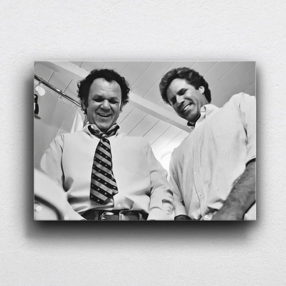Black and White Wall Art Step Brothers - Sword Fight Print Poster Wall Art Canvas Artwork Bathroom Wall Decor Art Prints Picture Home Decoration With Inner Frame