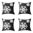 thumbnail image 1 of Black White Waterproof Hugging Pillow Household Design Pattern Sand Pillow 4PCS, 1 of 1