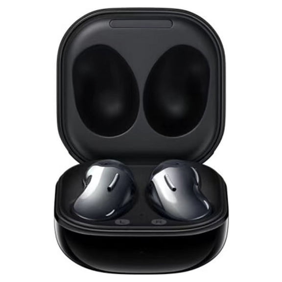 Black/White Wireless Earbuds Bluetooth In-Ear True Cordless with Hands-Free Call Microphone, 4 Long Playtime; Includes Compact Charging Case, Black
