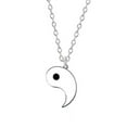thumbnail image 1 of Black White Yin Yang Tai Chi Couple Necklace Lover Friends Necklac`~ Best, 1 of 8