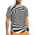 thumbnail image 1 of Black White Zebra Gym T Shirt Animal Print Harajuku T Shirts Man Vintage Tee Shirt Summer, 1 of 5