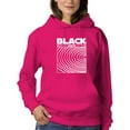 thumbnail image 1 of Black Whyte Techno Style Hoodie Women -Image by Shutterstock, Female Large, 1 of 4