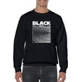 thumbnail image 1 of Black Whyte Techno Style Sweatshirt Men -Image by Shutterstock, Male 5X-Large, 1 of 4