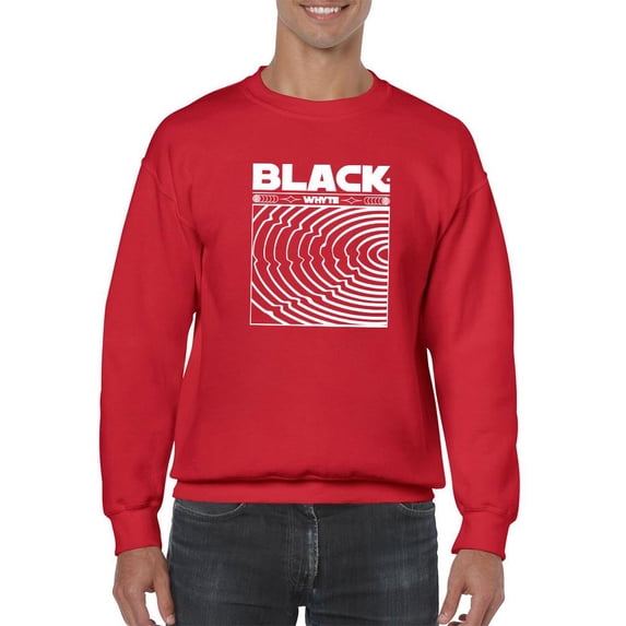 Black Whyte Techno Style Sweatshirt Men -Image by Shutterstock, Male Small