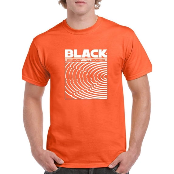 Black Whyte Techno Style T-Shirt Men -Image by Shutterstock, Male 3X-Large