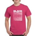 thumbnail image 1 of Black Whyte Techno Style T-Shirt Men -Image by Shutterstock, Male 5X-Large, 1 of 4