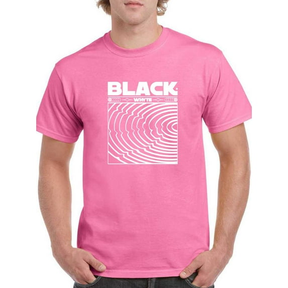 Black Whyte Techno Style T-Shirt Men -Image by Shutterstock, Male Small