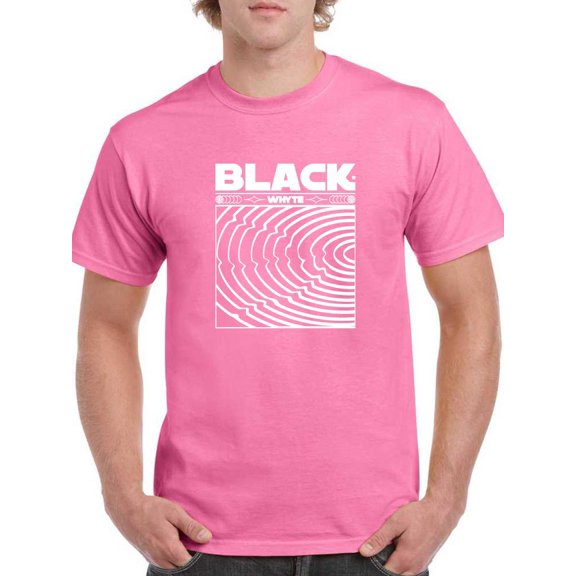 Black Whyte Techno Style T-Shirt Men -Image by Shutterstock, Male x-Large