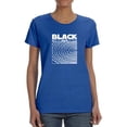 thumbnail image 1 of Black Whyte Techno Style T-Shirt Women -Image by Shutterstock, Female Large, 1 of 4