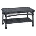 Black Wicker Patio Furniture Coffee Table