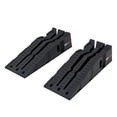 thumbnail image 1 of Black Widow 13in W Stackable Plastic Car Service Ramps – 16,000 lb. Capacity per Pair, Lightweight High-Impact Grid Design, 6.25in Lift Height, Built-in Handles, 1 of 6
