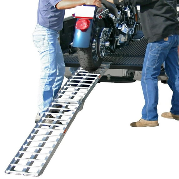 Black Widow AF-9012-HD Aluminum 7' 5in Arched Folding Motorcycle Ramp