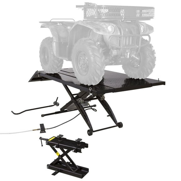 Black Widow ATV Lift Table with 4-Wheeler Center Jack