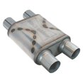 thumbnail image 1 of Black Widow BWDDR33 3 in. Race Venom Stainless Steel Oval Exhaust Muffler, Gray, 1 of 2