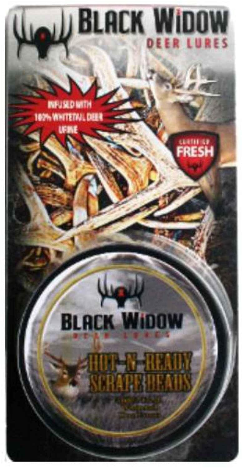 Black Widow Deer Lures S0373 HotNReady 2oz, Scrape Beads, Doe