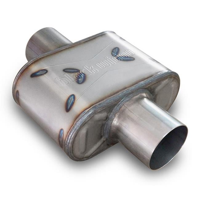 Black Widow Exhaust BWAHW25-C Stainless Steel Oval Exhaust