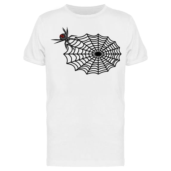 Black Widow Getting On Web Tee Men's -Image by Shutterstock