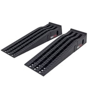 Car Service Ramps for Oil Change, 7,500 lb GAWR, 6.5in Lift, Underbody Access, Black Widow, Pair