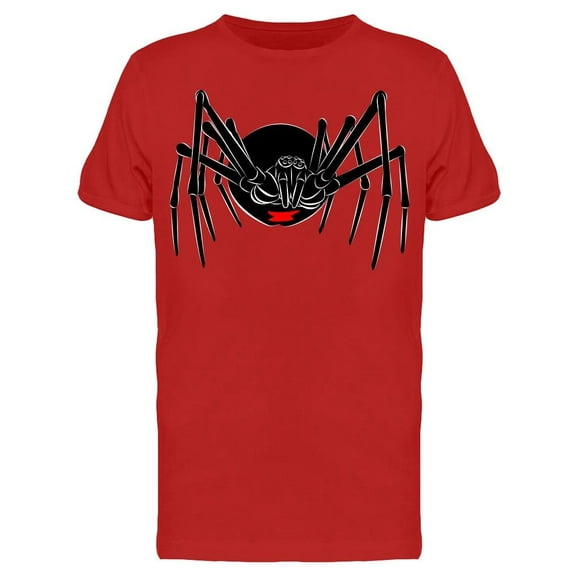 Black Widow Spider Crawling  T-Shirt Men -Image by Shutterstock, Male 3X-Large
