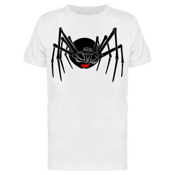 Black Widow Spider Crawling T-Shirt Men -Image by Shutterstock, Male x-Large