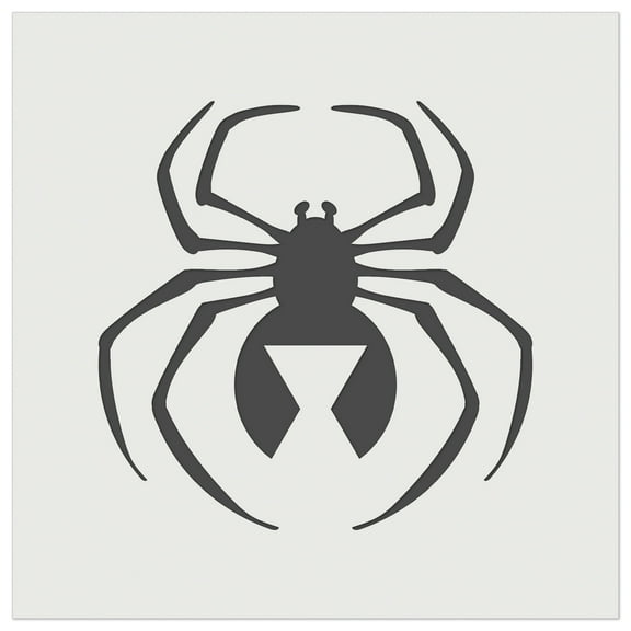 Black Widow Spider DIY Cookie Wall Craft Stencil - 3.5 Inch