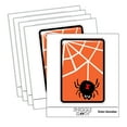 thumbnail image 1 of Black Widow Spider and Web Halloween Doodle Car Window Bumper Water Bottle Phone Tablet Laptop Waterproof Vinyl Decal Sticker Set 5-Pack - Gloss Finish - 4.0", 1 of 7