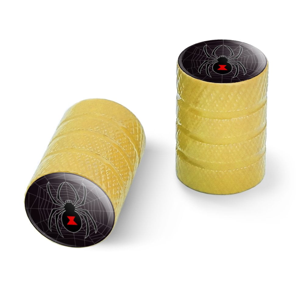 Spider Web Novelty Tyre Valve Caps – For Motorbike Or Car – 4-Pack