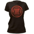 thumbnail image 1 of Black Widow - distressed icon Apparel T-Shirt - Black, 1 of 2
