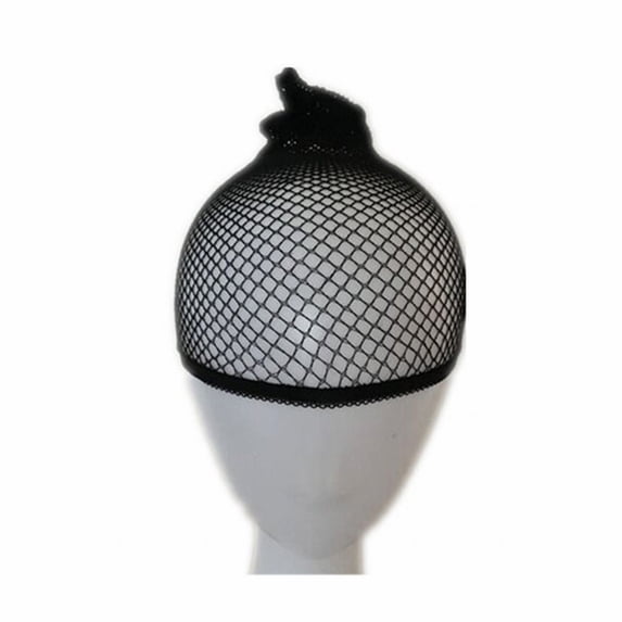 Black Wig Cap with Hair Net - Elastic Mesh, Breathable, One Size Fits All, for Wig Wear/Ballet/Chef/Hair Bun