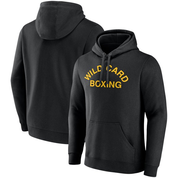 Black Wild Card Boxing Old School Logo Pullover Hoodie