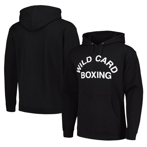 Black Wild Card Boxing Old School Logo Pullover Hoodie