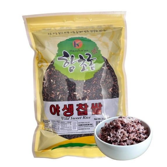 Black Wild Sweet Rice Black Sweet Rice Sticky Rice Glutinous Rice 2lb 야생찹쌀