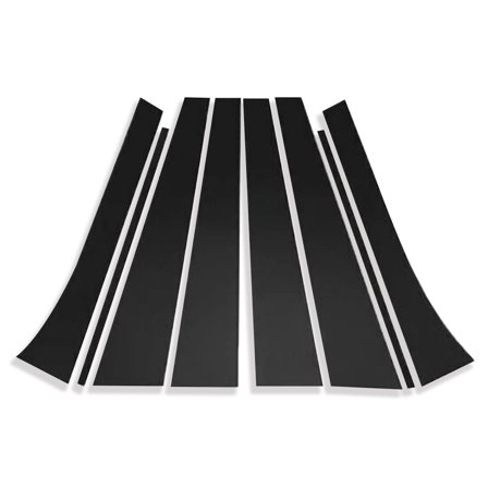 Black Window Pillar Posts Door Trim Piano Cover, Fit For Buick Envision 2008-2017, Exterior Door Window Pillar Posts 8 Pcs