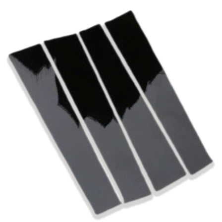 Black Window Pillar Posts Door Trim Piano Cover, For Dodge Ram 1500 2500 1994-2001, Exterior Door Window Pillar Posts 4 Pcs