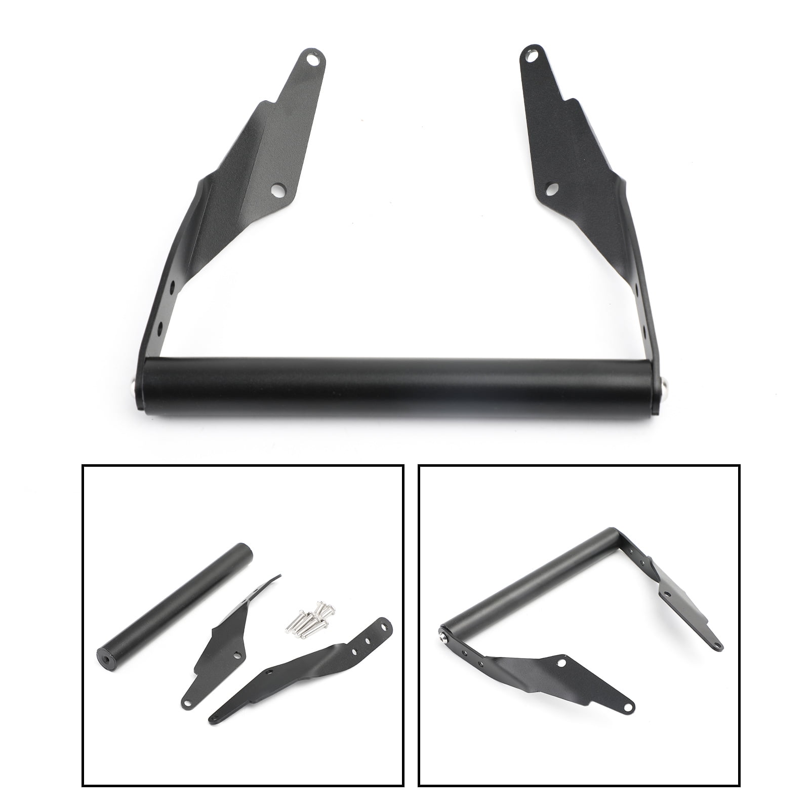 Black Windscren Bracket Mount Smartphone/GPS Holder for BMW G310GS 17