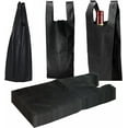 thumbnail image 1 of Black Wine Non-Woven Reusable Single Bottle Tote Bags - One Bottle Reusable Shopping Bags - Wine Gift Bags with Handles, (250), 1 of 7